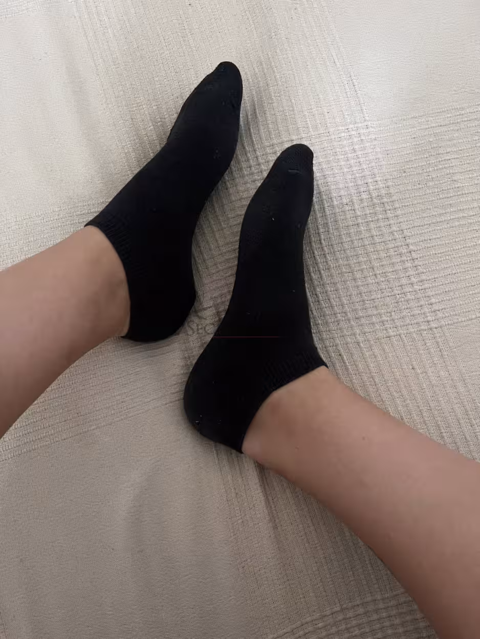 schwaze Sneaker Socken - 24 h getragen – Bild 3