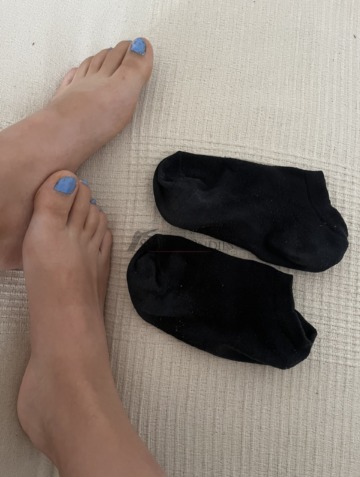 schwaze Sneaker Socken - 24 h getragen