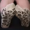 Getragene Leo-Socken | 48h auf den Beinen | luftdicht verpackt & diskreter Versand