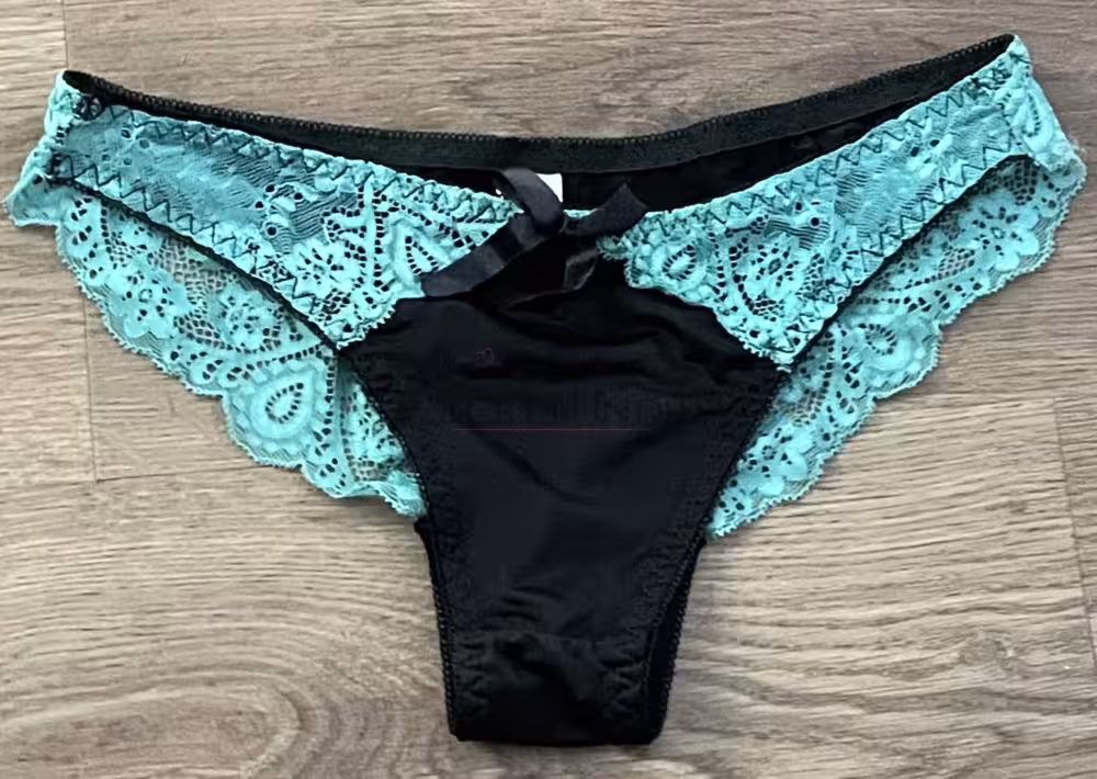 Sexy türkiser Spitzenslip – Bild 3