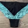 Sexy türkiser Spitzenslip