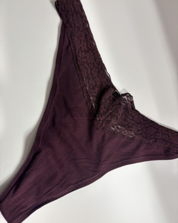 Bordeaux Spitzen Tanga 9h Tragezeit