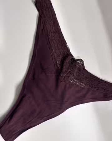 Bordeaux Spitzen Tanga 9h Tragezeit
