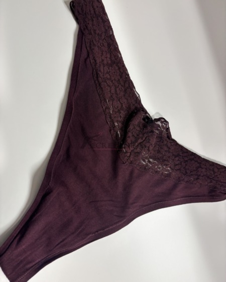 Bordeaux Spitzen Tanga 9h Tragezeit