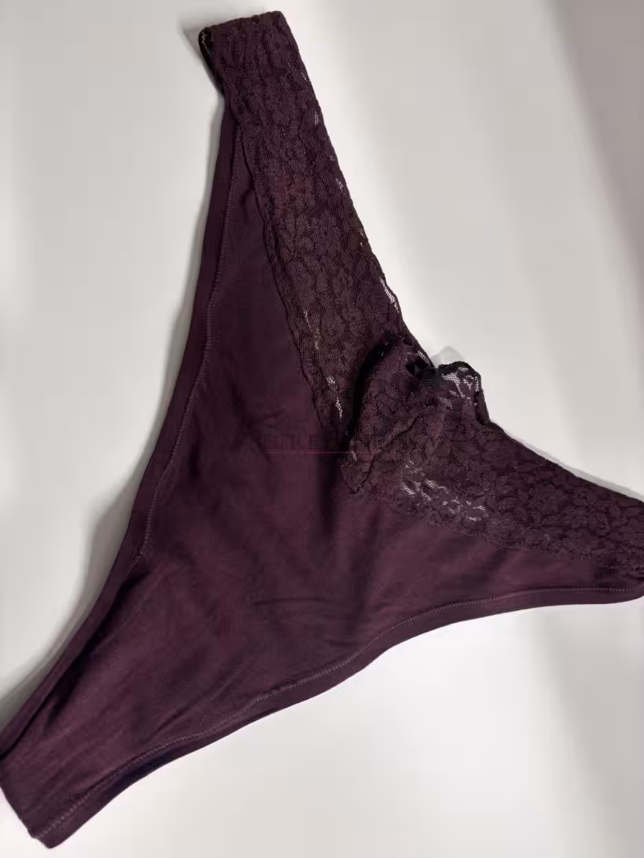 Bordeaux Spitzen Tanga 9h Tragezeit