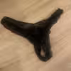 schwarzer Tanga aus Spitze