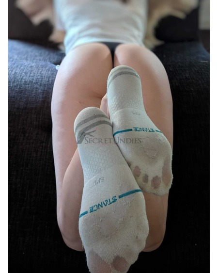 abgeranzte Socken ;-) 2 Tage getragen