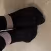 Getragene Socken