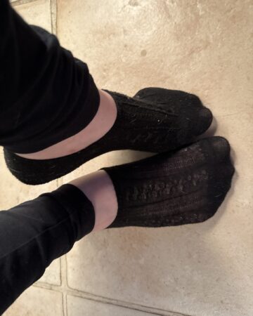 Getragene Socken