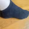schwarze Sneakersocken - beim Sport getragen