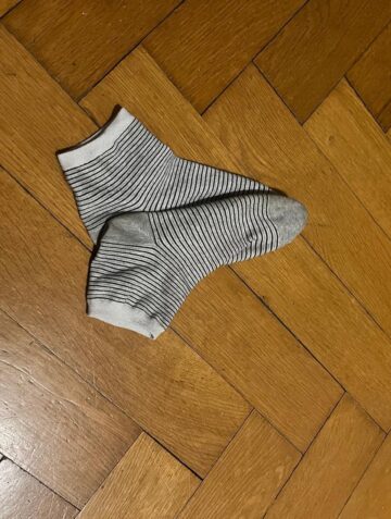 gestreifte Sneakersocken